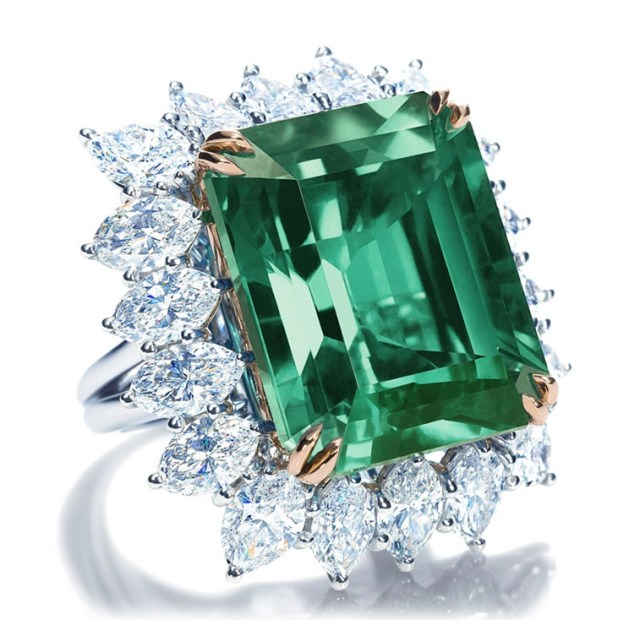 Harry Winston Emerald & Diamond Ring
